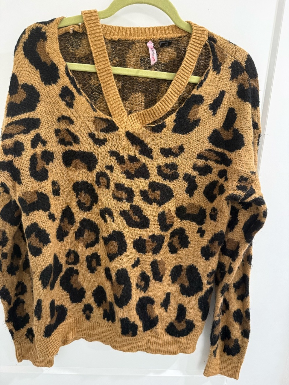 Love By Design, Beautiful Animal Print Sweater, XL